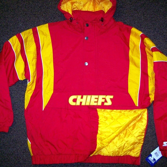 STARTER Fall 2019 Jackets & Coats Kansas City Chiefs Starter Half
